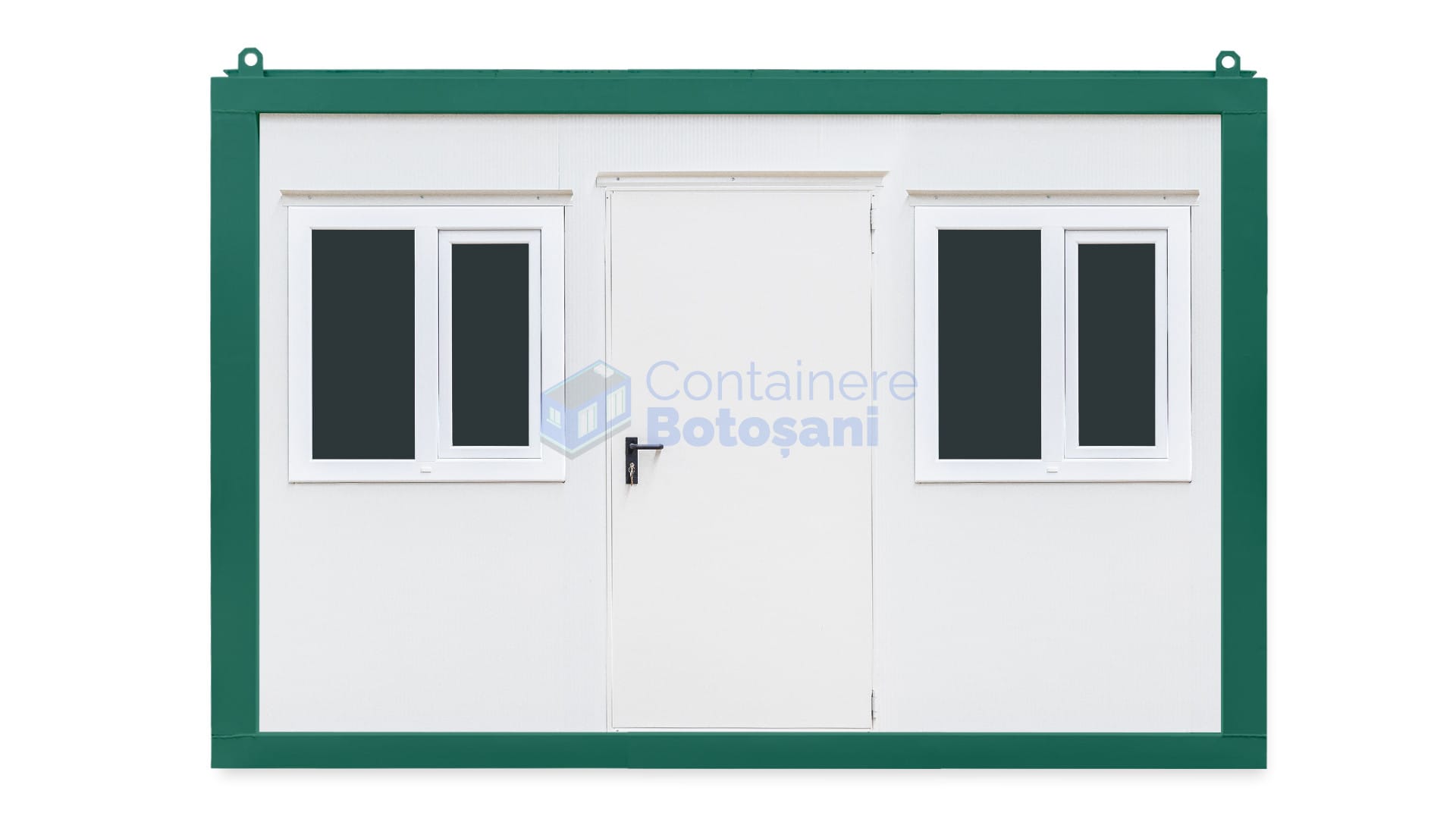 container santier botosani 4metri 2geamuri verde